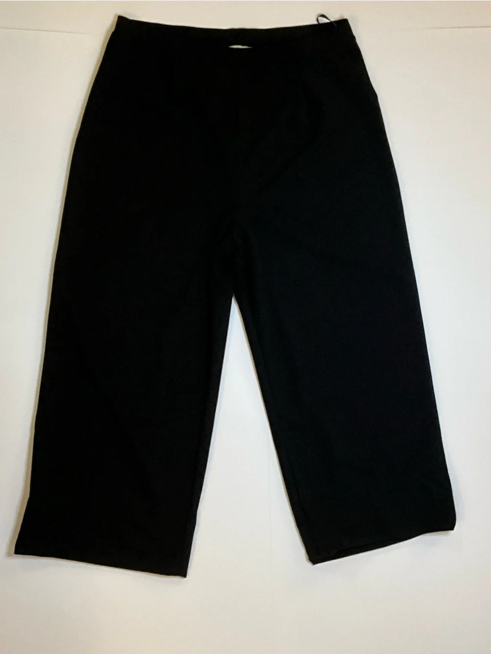 ASOS DESIGN Black High Waist Wide Leg Trousers Size 14 - Picture 4 of 6